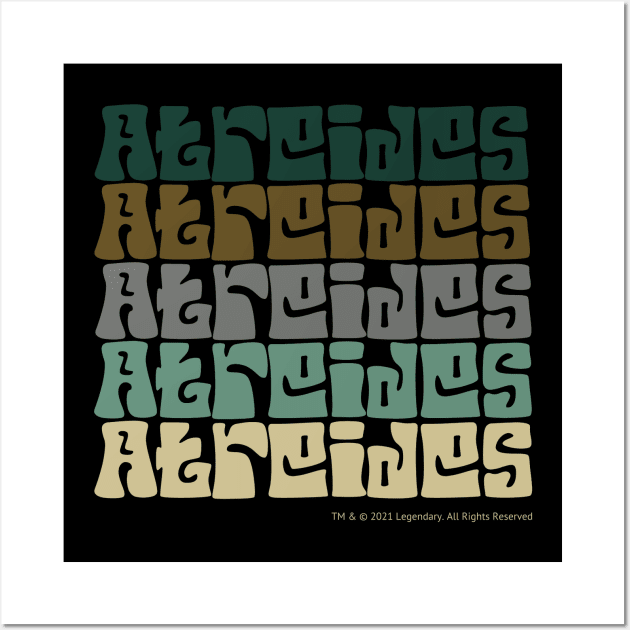 Atreides Typography - Dune Wall Art by Slightly Unhinged